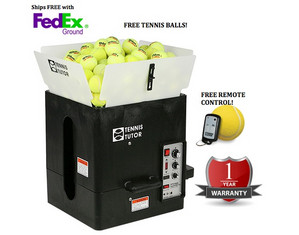 Sports Tutor Tennis Tutor Plus with Wireless Remote Tennis Ball Machine  - Smart Charger Included FREE! - Fast FREE FedEx Shipping!