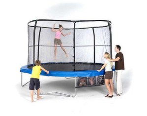 Save  on JumpPod 12 Ft Trampoline and Enclosure Combo at The Trampoline Superstore