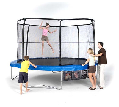 Bazoongi Kids JumpPod 12 Ft Trampoline and Enclosure Combo