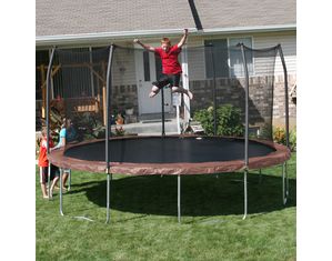 Skywalker 15 Ft Round Trampoline and Enclosure - Earth Tone Red