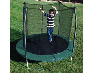 Skywalker Trampolines 8 Ft Round Green Trampoline and Enclosure - New Model!