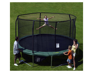 JumpPod ELITE 15 ft Trampoline - Enclosure Included!