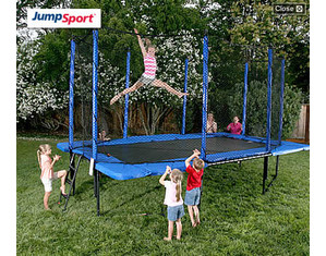 JumpSport 10x17 StagedBounce Trampoline - Enclosure Included! - FREE Inside Delivery!