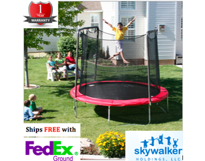 Skywalker Trampolines Elite 8 Feet Round Trampoline And Enclosure - Fast FREE FedEx Shipping