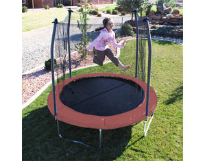 Skywalker Trampolines 8 Ft Round Red Trampoline and Enclosure - New Model!
