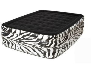 Pure Comfort Zebra Queen Flock Top Raised Air Bed