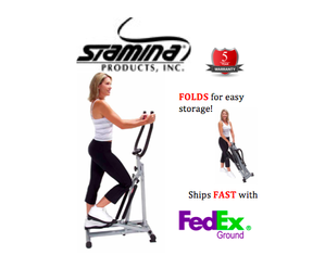 Stamina SpaceMate Folding Stepper - with Fitness Monitor