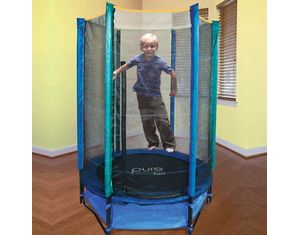 Pure Fun 55 Inch Trampoline and Enclosure Set