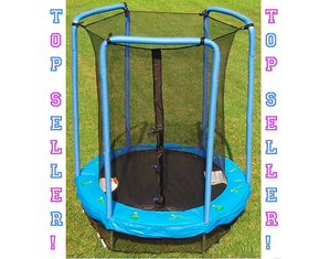 Bazoongi Kids 55 Mini Trampoline - Enclosure Included FREE!