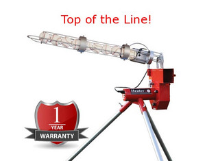 Heater Heavy-Duty Real Baseball Pitching Machine with Bonus Auto-Ball Feeder