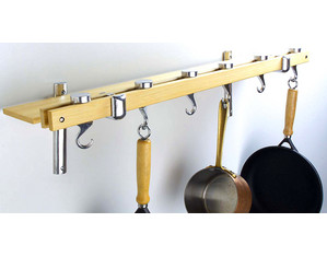 Concept Housewares 36 inch Wall Pot Rack - Fast FREE FedEx Shipping!