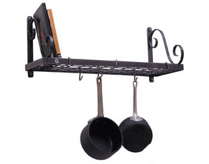 Enclume Decor Bookshelf Pot Rack