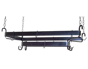 Grace 38 inch French Pot Rack with Hooks and Chain
