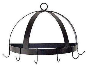 Grace Half Dome Wall-Mount Pot Rack with 6 Hooks - Fast FREE FedEx Shipping!