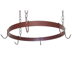 Grace Round Pot Rack with 6 Hooks and Chain