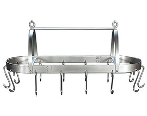 HSM Metal Products 40 inch Oval Hanging Pot Rack