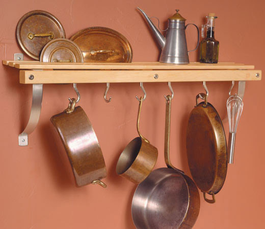 JK Adams PRW-01 Wall Mounted Pot Rack image