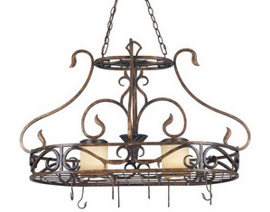 Kenroy Home Verona Two Light Pot Rack