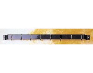 Rogar 12 inch Bar Pot Rack with Hooks - Fast FREE FedEx Shipping!