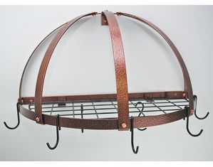 Rogar Half Dome Pot Rack (With Grid)