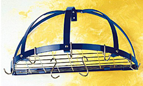 Rogar KD Half Dome Wall Pot Rack with Grid - Fast FREE FedEx Shipping! image