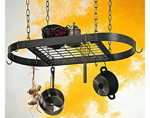 Rogar Large Oval Pot Rack with Grid - Fast FREE FedEx Shipping!