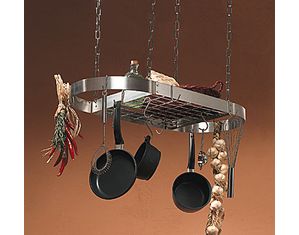 Rogar Oval Pot Rack (With Grid)
