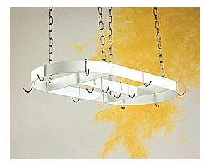 Rogar Oval Pot Rack with Center Bar - Fast FREE FedEx Shipping!