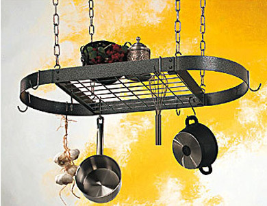 Rogar Oval Pot Rack with Grid - Fast FREE FedEx Shipping! image