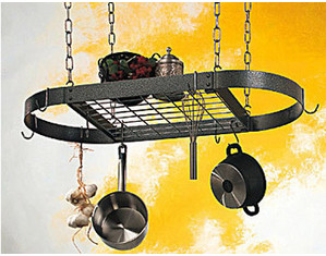 Rogar Oval Pot Rack with Grid - Fast FREE FedEx Shipping!