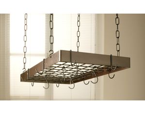 Rogar Rectangle Pot Rack (With Grid)