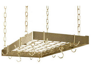 Rogar Rectangle Pot Rack with Grid - Fast FREE FedEx Shipping!