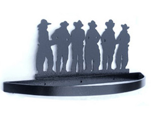 Smoky Mountain Metal Arts Cowboys Wall Mount Pot Rack - Fast FREE FedEx Shipping!