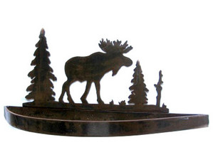 Smoky Mountain Metal Arts Moose Pot Rack - Fast FREE FedEx Shipping!