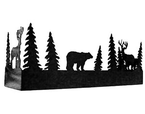 Smoky Mountain Metal Arts Wilderness Series Bears and Deer Pot Rack - Fast FREE FedEx Shipping!