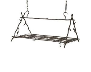 Stone County Sassafras Triangle Pot Rack with Canterbury Hooks