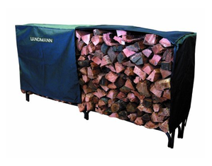 Landmann 8 foot Heavy Duty Log Rack Cover Outdoor Fireplace Accessory