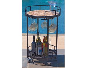 Alfresco Home Manchego Serving Kitchen Cart