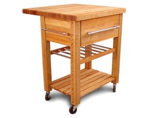 Catskill Craftsmen Baby Grand Workcenter with Wine Rack Kitchen Island