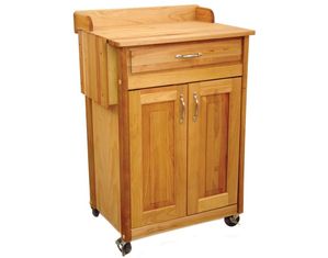 Catskill Craftsmen Deluxe Cuisine Cart with Back Splash