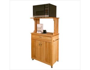 Catskill Craftsmen Deluxe Microwave Space Saver Cart