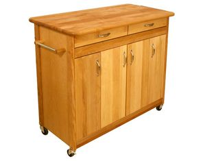 Catskill Craftsmen The Original Super Kitchen Island with Flat Doors