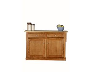 Eagle Classic Oak Kitchen Island with Flip-Up Top
