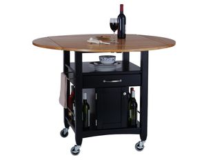 Home Styles Furniture Expandable Cart With Closed Storage