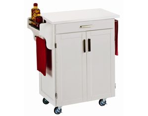 Home Styles Furniture White Wood Kitchen Cart