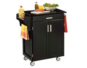 Home Styles Furniture Black Kitchen Cart - Fast FREE FedEx Shipping!
