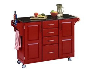 Home Styles Furniture Red Wood Kitchen Cart