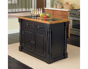 Home Styles Furniture Monarch Kitchen Island w/Granite insert Top