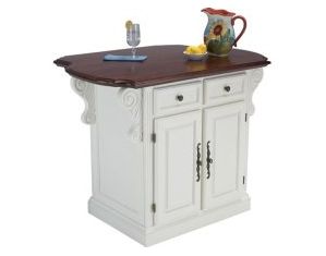 Home Styles Furniture Traditions Kitchen Island Cherry & White Finish