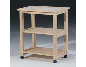 International Concepts Microwave Kitchen Cart - Fast FREE FedEx Shipping!